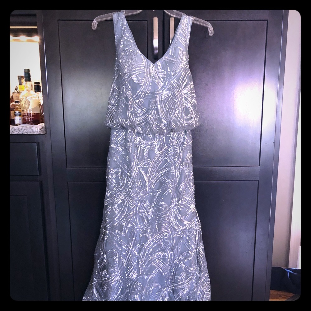 Great gatsby inspired floor length gown.